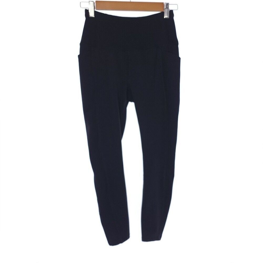 Spyder Active Solid Black Leggings Womens Size Small